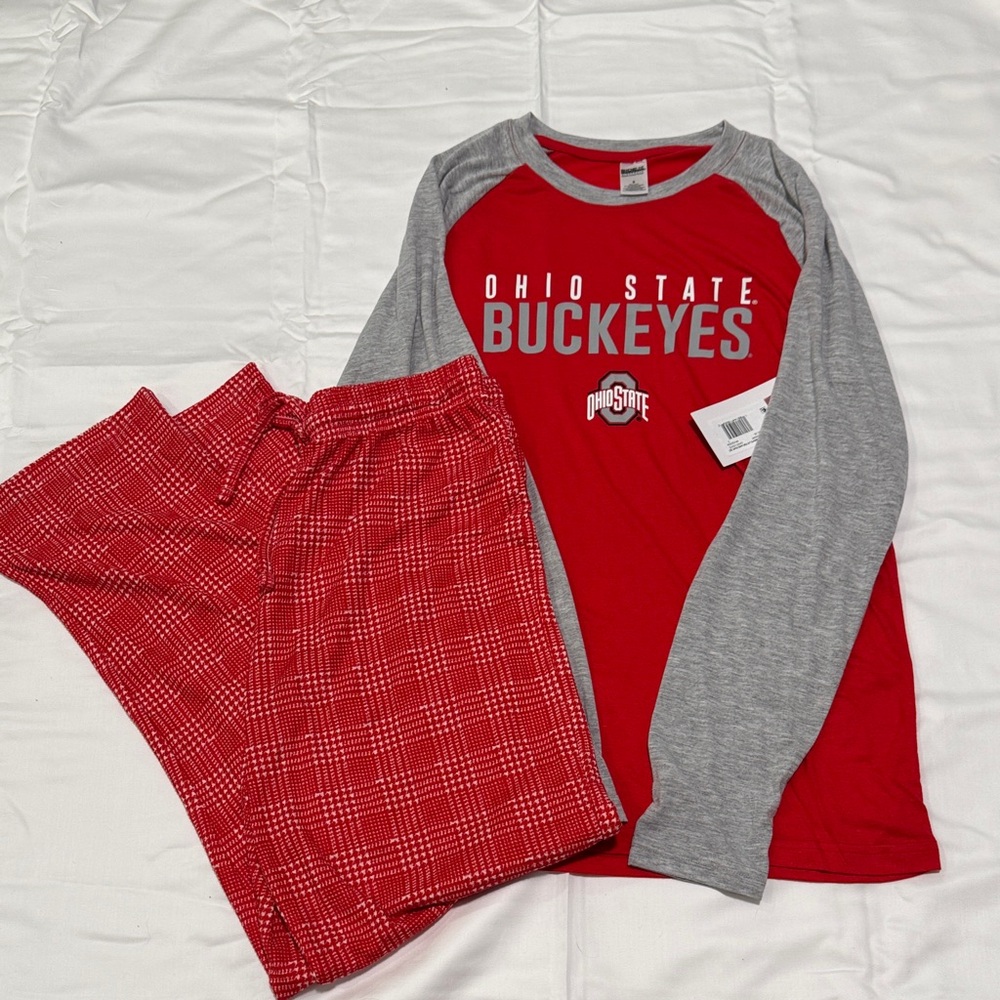 Ohio State Buckeyes woman’s Pajamas - Red and Gray